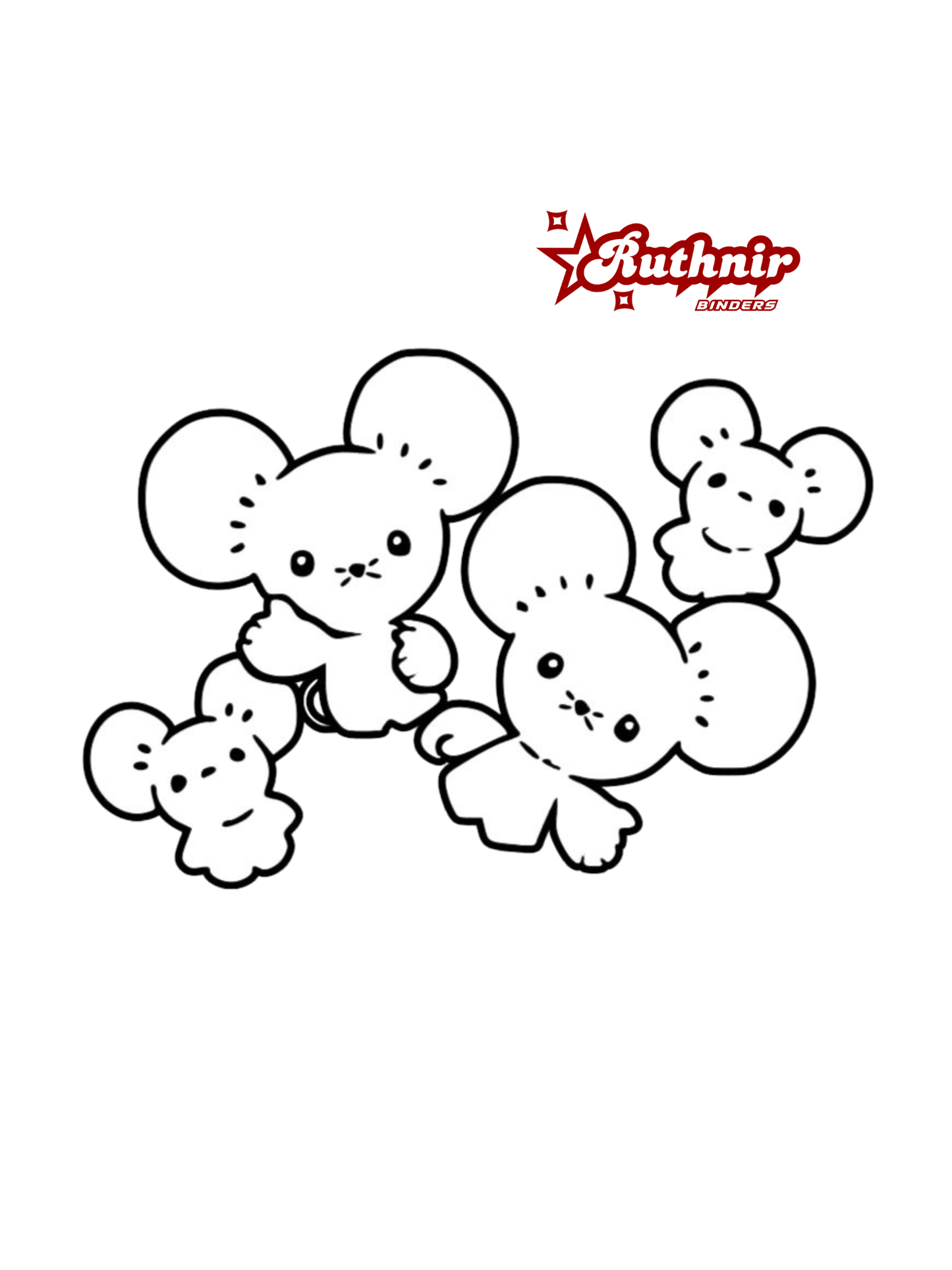 Tandemaus Permanent Vinyl Decal for YOUR Binder!