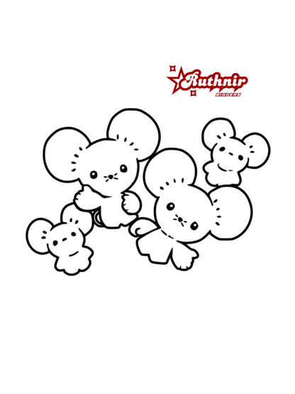 Tandemaus Permanent Vinyl Decal for YOUR Binder!